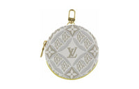 LOUIS VUITTON Jacquard Wallets Coin Purses Women's Beige