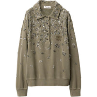 MIU MIU Polo Shirt Women's Olive Green