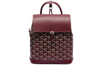GOYARD Alpin Cow Leather Backpack Mini Women's Burgundy Red