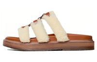 CELINE Slip-Resistant Slide Slippers Women's Tan