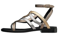 HERMES Strap Sandals Women's Gold
