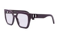 DIOR Acetate Irregular Shape Sunglasses Women's Purple