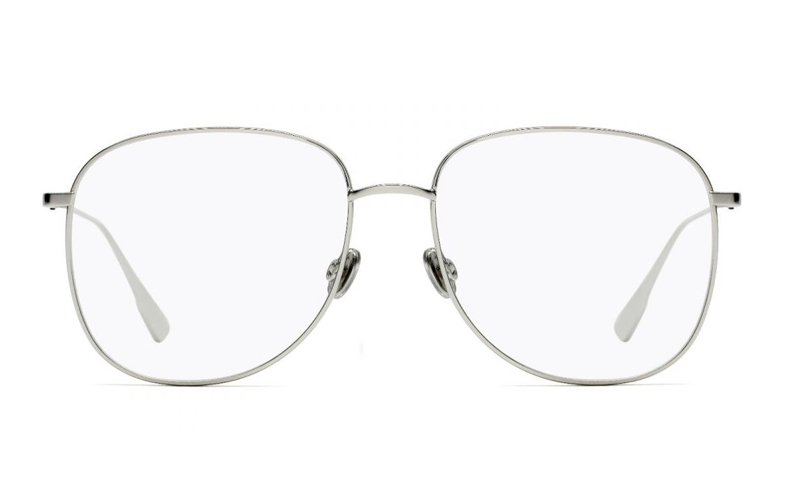 DIOR - Irregular Shape Eyeglass Frames Women's Silver