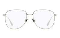 DIOR - Irregular Shape Eyeglass Frames Women's Silver