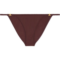 CELINE Triomphe Swimsuit Bottom In Matte Jersey Bikini Women's Brown