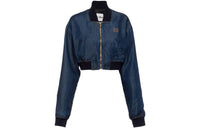 MIU MIU Denim Jacket Women's Marine Blue