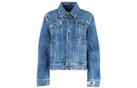 SAINT LAURENT Denim Jackets Women's Blue