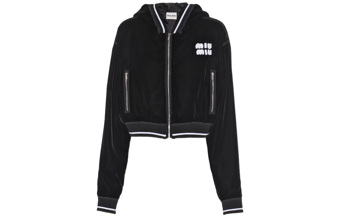 MIU MIU FW22 Cropped Coat Women's Black