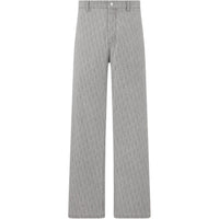 DIOR Monogrammed Straight Leg Jeans