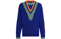 LOUIS VUITTON New Quarterly Products Of LV Cashmere Sweaters Men Blue