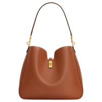 CELINE Calfskin Crossbody Bag Shoulder Bag Medium Size Women's Caramel