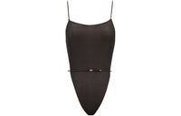 SAINT LAURENT Semi-Sheer Backless Bodysuit