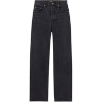 SAINT LAURENT Carrot Fit Jeans 'Used Paris Black'