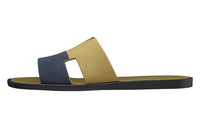HERMES Izmir Slide Slippers Men's Blue Brown