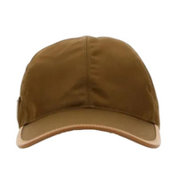 PRADA Recycled Nylon Cotton Baseball Caps Men's Brown