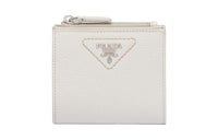 PRADA Leather Wallet Men's White