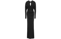 SAINT LAURENT Long-Sleeved Dresses Women's Black