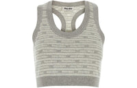 MIU MIU Tank Tops Women's Gray