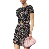 CHANEL 24 New Spring And Summer Arrivals Short-Sleeved Dresses Women's Black