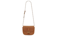 SAINT LAURENT Calfskin Crossbody Bag Shoulder Bag Women's Brown