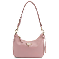PRADA Lambskin Shoulder Bag Mini Women's Pink