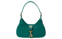 MIU MIU Hobo Leather Arc Shoulder Bag Handbag Shoulder Bag Women's Green