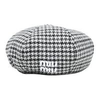 MIU MIU Fabric Berets Women's Black White