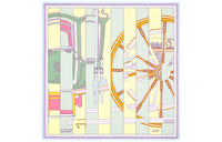 HERMES Silk Scarves Women's Blue