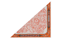 HERMES Knit Scarves Women's Orange