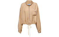 PRADA Triangle logo Silk Jacket
