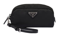 PRADA Recycled Nylon Clutch Unisex Black