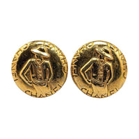 CHANEL Pre-Owned 20th Century  Plated Mademoiselle Clip On Costume Earrings