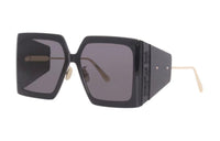 DIOR Irregular Shape Sunglasses Women's Black