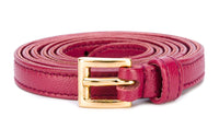 PRADA Leather Belts Women's Rose Red