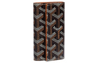 GOYARD SAINT-MICHEL Canvas With Leather Key Pouch Unisex Brown