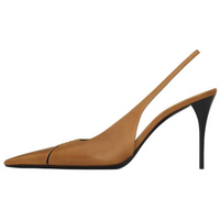 SAINT LAURENT Babylone Slim Heel High Heels 9cm Women's Brown