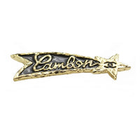 CHANEL Metal Resin Brooches Women's Black Gold