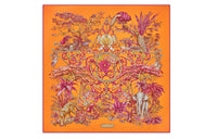 DIOR Silk Scarves Women's Orange