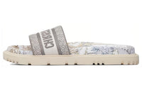 DIOR Dway EVA Quick Dry Slide Slippers Women's White Gray