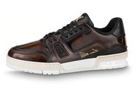 LOUIS VUITTON Trainer Skateboard Shoes Men's Brown Black