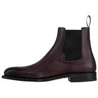 LOUIS VUITTON Varenne Short Chelsea Boots Women's Burgundy
