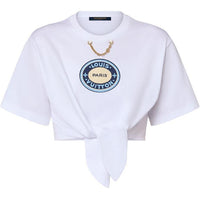LOUIS VUITTON Lv Patch Self-Tie T-Shirt
