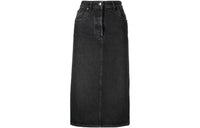 PRADA FW22 Denim Long Skirts Women's Black