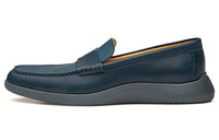 HERMES Don Casual Single Shoes Men's Marine Blue