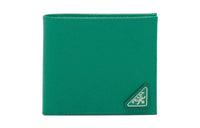 PRADA Saffiano Leather Wallet Men's Green