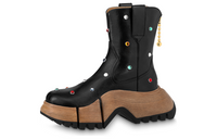 LOUIS VUITTON Zoom Ankle Boots Women's Black