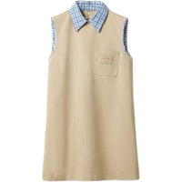 MIU MIU Layered Sleeveless Mini Dress