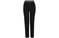 LOUIS VUITTON Straight Cut Pants With Monogram Elastic Belt