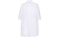 MIU MIU Long-Sleeved Dresses Women's White