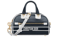 DIOR Smooth Cow Leather Handbag, Shoulder Bag, Crossbody Bag Extra Mini Women's Blue